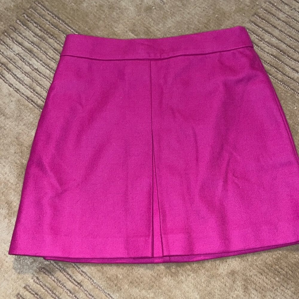 Brand New J Crew Size 6 Line Mini Skirt Hot Pink